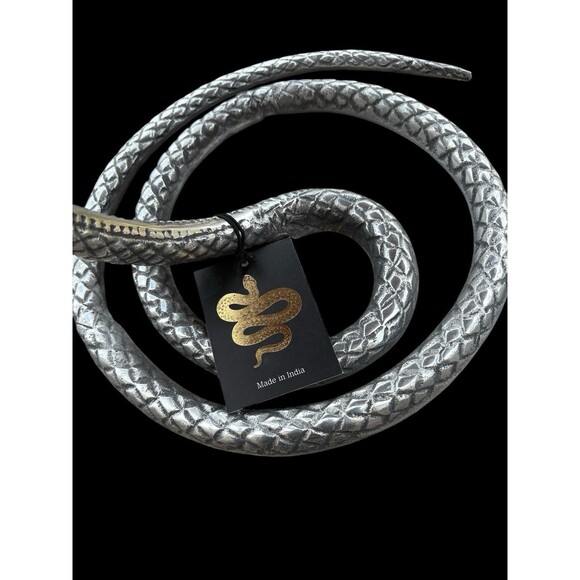 Coiled Serpent Serving Tray — Wood Platter & Sculptural Snake Base-Whimsical/New - Picture 14 of 16